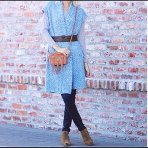 Cabi Napa Vest Sweater blue NWT